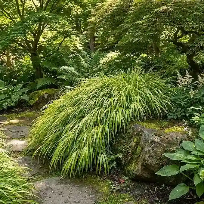 8. Japanese Forest Grass Hakonechloa macra