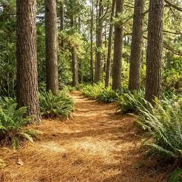 14. Pine Needle Garden Path