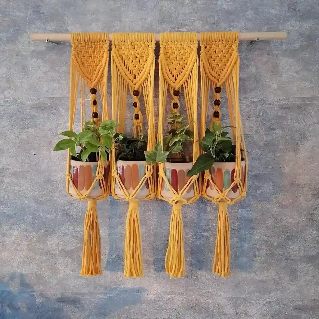 18. Wall Mounted Macrame Plant Holder