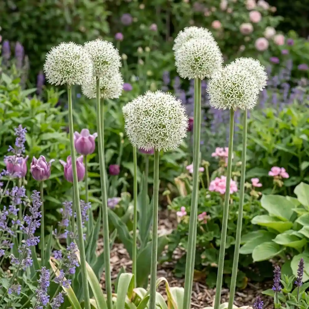 21. White Allium Allium