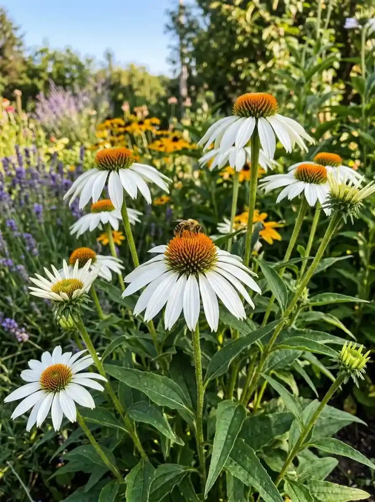 23. White Echinacea Echinacea purpurea White Swan
