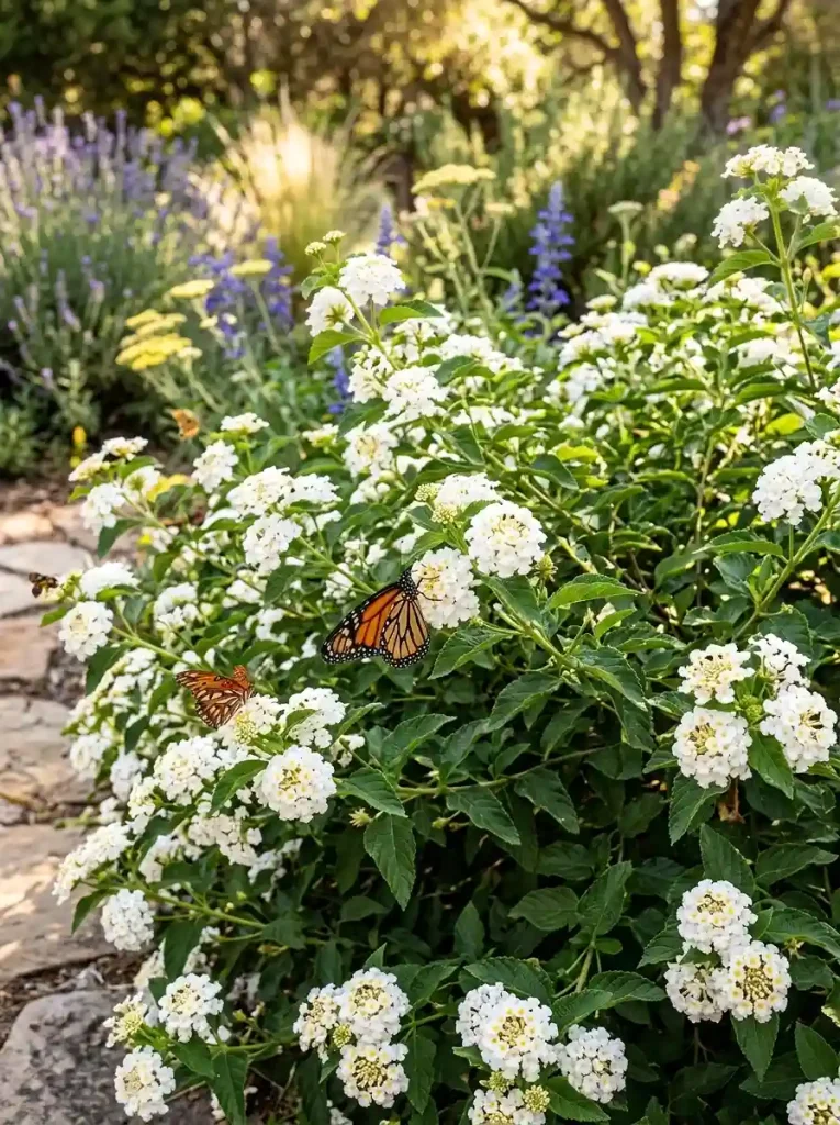 24. White Lantana Lantana camara
