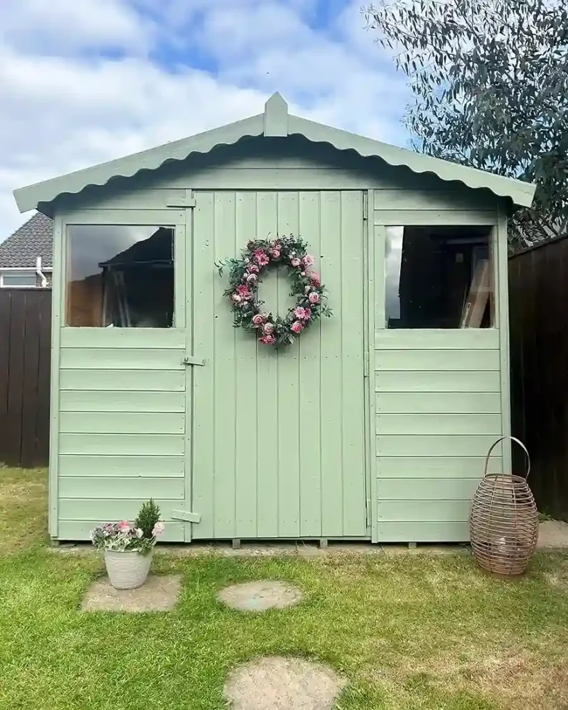 32. Garden Shed Decoration and Curb Appeal